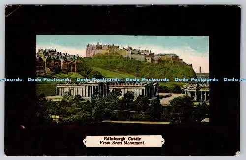 R751792 Edinburgh Castle von Scott Monument Woolstone Bros Milton Artlette Glaz