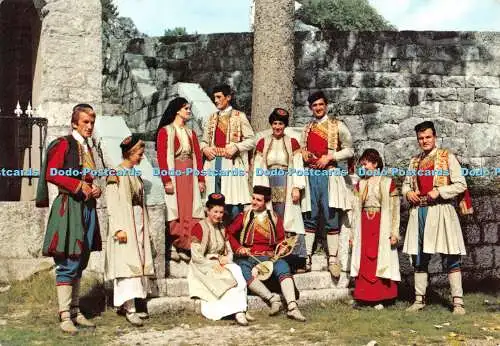 D056388 Montenegrinisch. Nationalkostüme. Alterocca. Postkarte