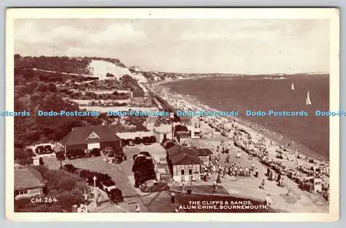 R753015 Bournemouth The Cliffs and Sands Alaun Chine Thunder and Clayden Sunray P