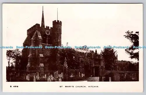 R753059 Hitchin St Mary Church W H S Kingsway Echtfoto Serie 1916