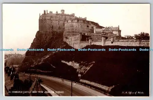 R753114 Edinburgh Castle Blick von Johnston Terrace H M Office of Works