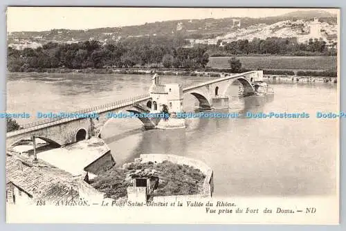 R753152 Avignon Le Pont Saint Benezet et la Vallee du Rhone ND Phot Levy et Neur