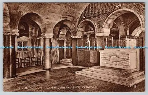 R753189 Westminster Cathedral The Altar Crypt Chapel Valentine Sepiatype Series