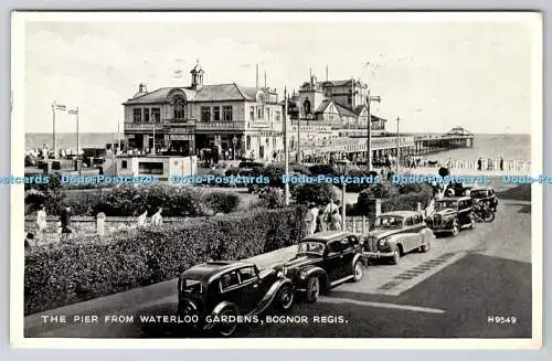 R753198 Bognor Regis The Pier From Waterloo Gardens Valentine Silveresque 1956