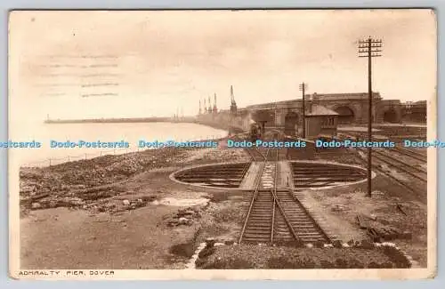 R753201 Dover Admiralty Pier PM Folkestone 1922