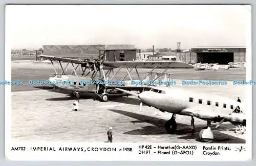 R753346 Croydon Imperial Airways HP 42E Horatius G AAXD Pamlin Prints RP