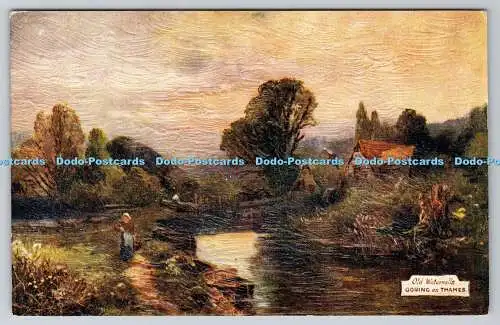 R753627 Alte Wassermühlen Göring an der Themse Malerische Themse Tuck Oilette Nr 7714