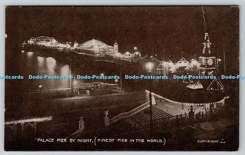 R753658 Palace Pier by Night Finest Pier in the World A W Wardell