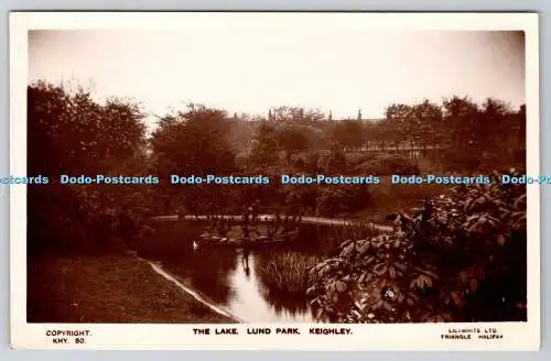 R753794 Keighley The Lake Lund Park Lilywhite RP 1933