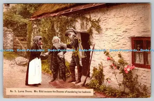 R753864 Lorna Doone Mrs Ridd beschuldigt die Doones, ihren Mann, The Pho, ermordet zu haben