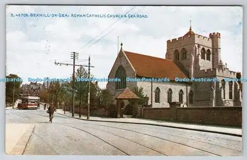 R753881 Bexhill on Sea Roman Catholic Church and Sea Road The Photochrom London