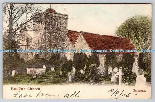 R753896 Sussex Beeding Church The Mezzotint 1905