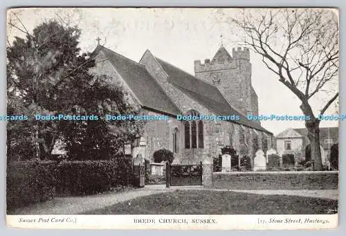 R753897 Sussex Brede Kirche Sussex Postkarte