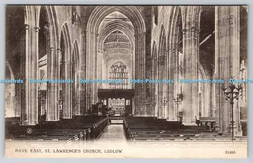 R753921 Ludlow Nave East St Lawrence Church Valentine Series 1910