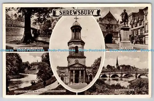 R753924 Shrewsbury St Chad Church 1949 Multi View