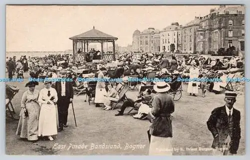 R754104 Bignor East Parade Bandstand R Briant Valentines Serie