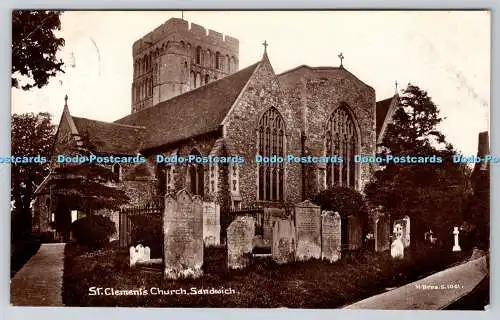 R754121 Sandwich St Clements Church H Bros RP 1916