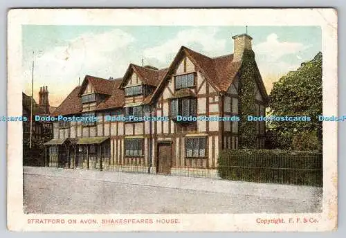 R754191 Stratford on Avon Shakespeare House F F and Co G D and D 1905