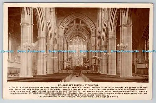 R754233 Stockport St George Church Grenville Serie RP 1912