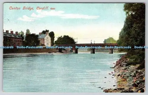 R754240 Cardiff Canton Bridge Postkarte 1907