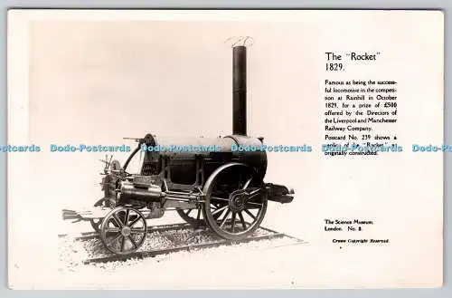 R754300 The Rocket 1829 B Matthews Science Museum No 3 Crown