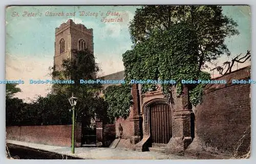 R754396 Ipswich St Peter Church and Wolsey Gate Valentines Series