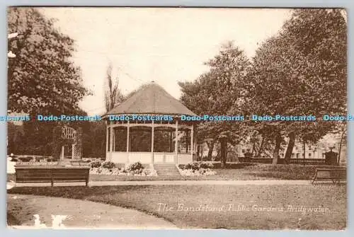 R754405 Bridgwater Public Gardens The Bandstand 1924