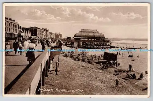 R754407 Burnham on Sea Esplanade Postkarte