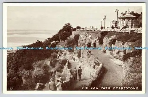 R754627 Folkestone Zick Zack Weg Postkarte