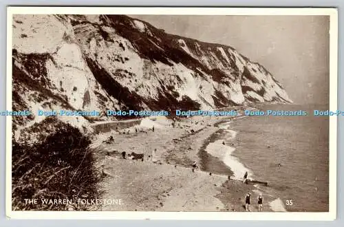 R754630 Folkestone The Warren Postkarte