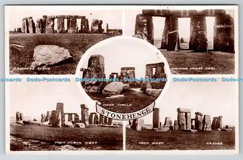 R754632 Stonehenge Inside Circle Slaughter Stone Showing Friars Heel Valentine a