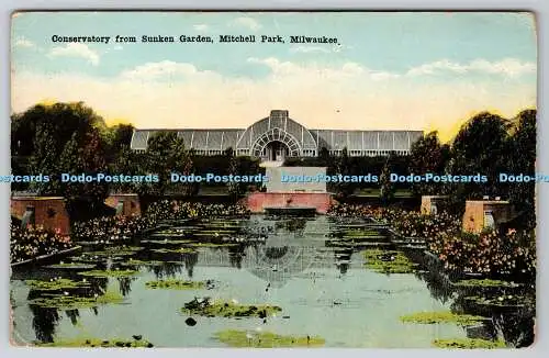 R754656 Milwaukee Wintergarten von Sunken Garden Mitchell Park E C Kropp Co