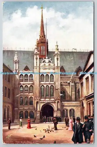 R754777 London The Guildhall Raphael Tuck and Sons Oilette Postkarte 7219