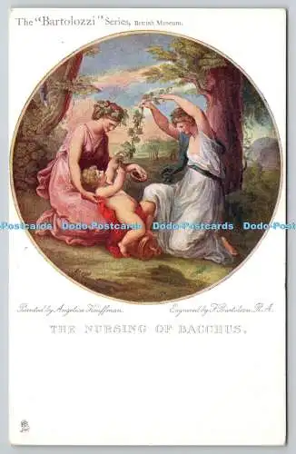 R754851 British Museum The Nursing of Bacchus Raphael Tuck and Sons Bartolozzi S