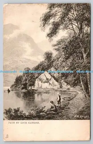 R754863 Path von Loch Katrine Raphael Tuck and Sons Kunstserie 646 F W Hayes 1904