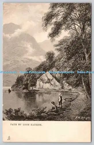 R754904 Path von Loch Katrine Raphael Tuck and Sons Kunstserie 646 F W Hayes