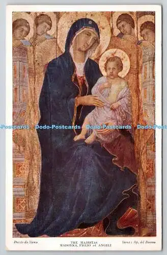 R755512 Duccio da Siena The Majestas Madonna Figlio ed Angeli Op Del Duomo Medic