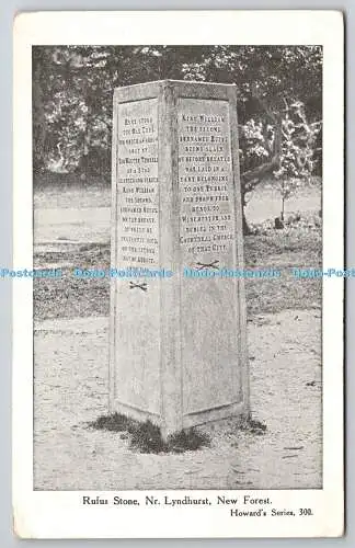 R755625 New Forest Nr Lyndhurst Rufus Stone Howard Serie 300