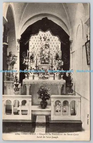 R755673 Peruwelz Chapelle du Pensionnat du Sacre Coeur Autel de Saint Joseph