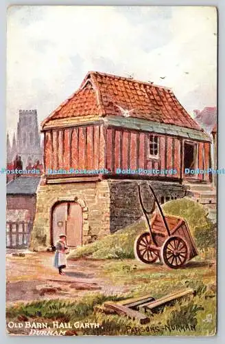 R755699 Durham Old Barn Hall Garth Tuck Oilette 7112 Parsons Norman