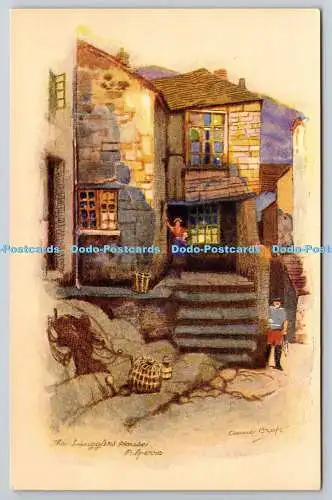 R755741 Polperro The Smugglers House A Vivian Mansell London Serie 2122 Anne Cr