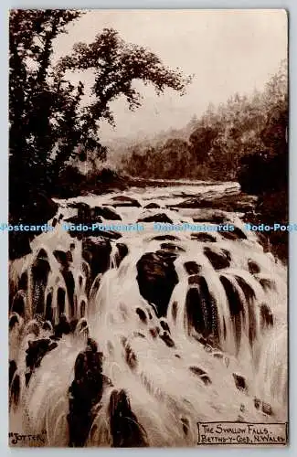 R755959 Bettws y Coed N Wales The Swallow Falls The Postcard King Llandudno Seri