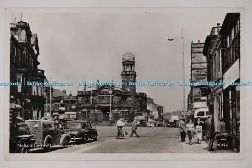 C026206 Nelson Center Showing Clock RP PM Colne Lancs 1961