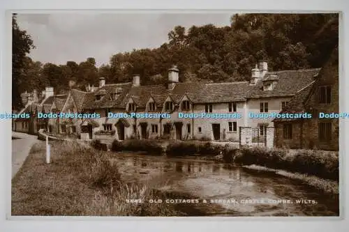 C026211 Wilts Old Cottages and Stream Castle Combe E A Sweetman Tunbridge Wells