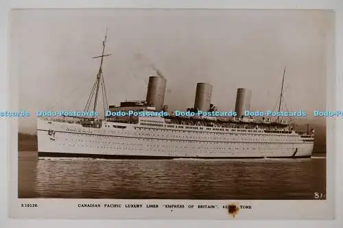 C026220 Canadian Pacific Luxury Liner Empress of Britain W H S Kingsway Real Pho