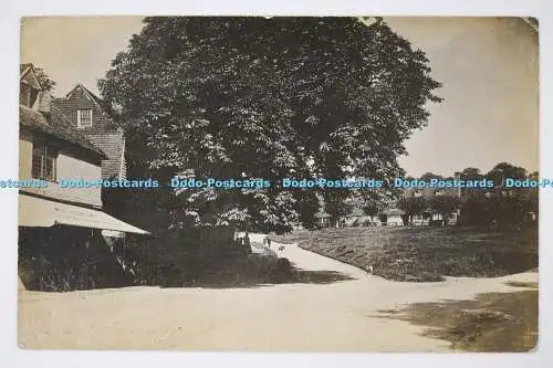 C026746 Groombridge Blick auf Dorfhäuser und Garten Rotary 1905