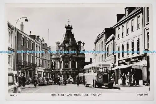 C026795 Tiverton Fore Street and Town Hall Tuck RP 1954