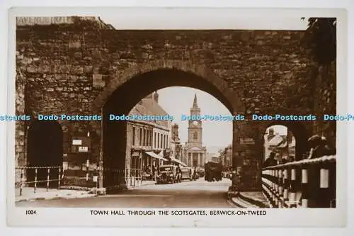 C026820 Berwick on Tweed Town Hall Through The Scotsgates Border Series RP 1953