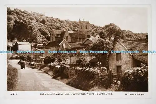 C026876 Weston Super Mare The Village and Church Kewstoke H J Serie RP