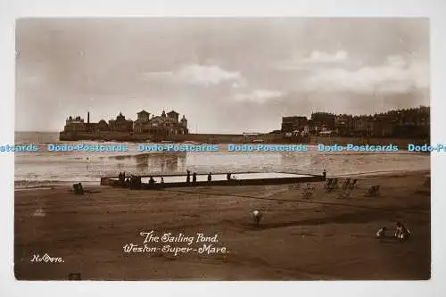 C026892 Weston Super Mare The Sailing Pond 1912